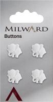 Milward Knoop Olifant Wit 13mm (4 stuks)