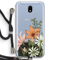 Floral bouquet: Samsung Galaxy J5 (2017) Transparant Hoesje met koord
