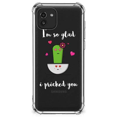 Samsung Galaxy A03 Stevig | Bumper Hoesje | Cactus Glad
