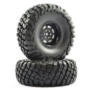 2.2" All Terrain Tyres Pre-Glued On Black Wheels (FTX8766B)