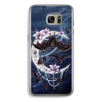 Vleermuizen Maan: Samsung Galaxy S7 Edge Transparant Hoesje