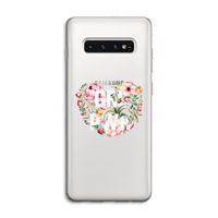 GRL PWR Flower: Samsung Galaxy S10 4G Transparant Hoesje