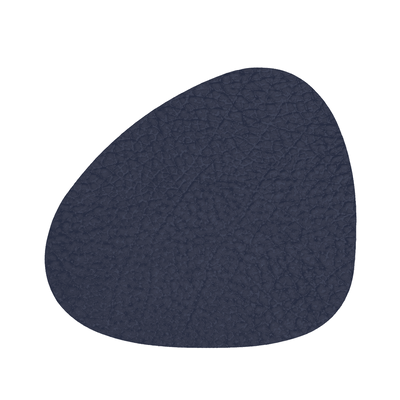 LIND DNA - Glass Mat Curve - Onderzetter 11x13cm Hippo Navy Blue