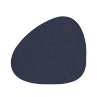 LIND DNA - Glass Mat Curve - Onderzetter 11x13cm Hippo Navy Blue