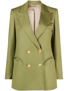 Blazé Milano blazer en laine Exit à boutonnière croisée - Vert