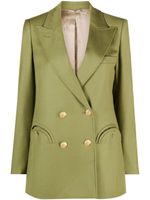 Blazé Milano blazer en laine Exit à boutonnière croisée - Vert