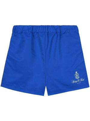Sporty & Rich pantalon de jogging Vendome à logo imprimé - Bleu