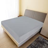 VidaXL Hoeslaken jersey 160x200 cm katoen grijs