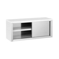 RVS wandkast - 1200 x 400 x 500 mm - 65 kg laadvermogen per compartiment - Royal Catering