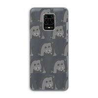 Cats: Xiaomi Redmi Note 9 Pro Transparant Hoesje