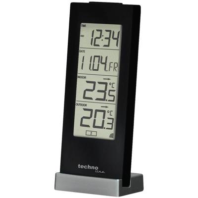 Techno Line WS 9767 WS 9767 Draadloze thermometer Zwart