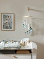 Vilten spiraal hangdecoratie saliegroen
