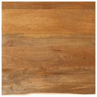 Tafelblad met natuurlijke rand 40x40x2,5 cm massief mangohout - thumbnail