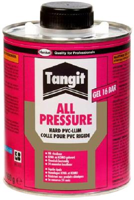 PVC All Pressure Harde Lijm 1kg - Hoge Druk Bestendig & Tolueenvrij met Kwast