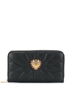 Dolce & Gabbana Devotion zipped wallet - Noir