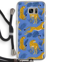 Luipaard: Samsung Galaxy S7 Edge Transparant Hoesje met koord