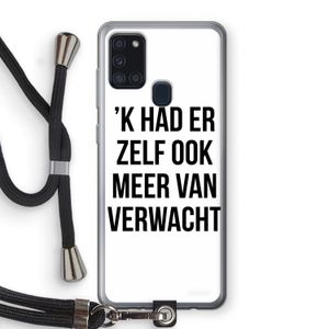 Meer verwacht: Samsung Galaxy A21s Transparant Hoesje met koord