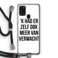 Meer verwacht: Samsung Galaxy A21s Transparant Hoesje met koord