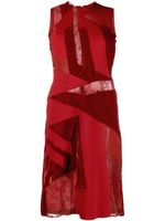 Stella McCartney robe sans manches à design patchwork - Rouge - thumbnail