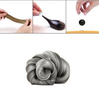 DIY Plasticine Slime Magnetic Rubber Mud Stress Reducer Anti-Anxiety Bouncing Putty Magic Clay Education Toy for Kids and Adults Small Iron Box Size: