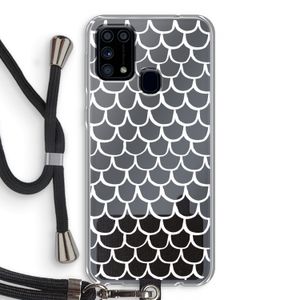 Dakpannetjes: Samsung Galaxy M31 Transparant Hoesje met koord