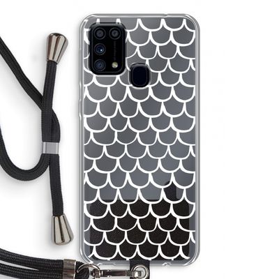 Dakpannetjes: Samsung Galaxy M31 Transparant Hoesje met koord