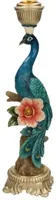 Kersten kandelaar polyresin pauw 10x10x29cm multi