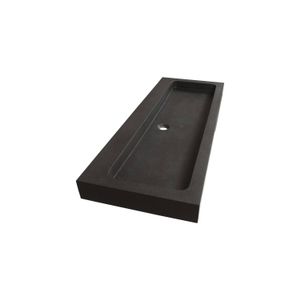 Wastafelblad Exclusive Line Black Spirit 120-1 Natuursteen 1 kraangat
