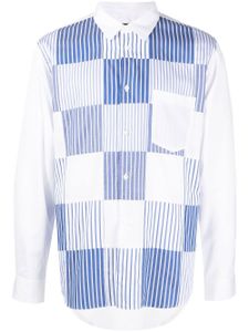 Comme des Garçons Homme Deux chemise à rayures - Blanc