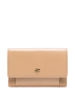 By Malene Birger portefeuille en cuir à plaque logo - Tons neutres