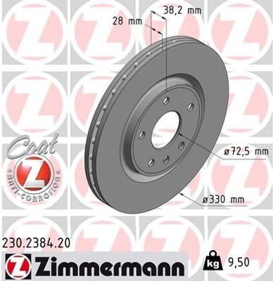 Remschijf Coat Z 230238420