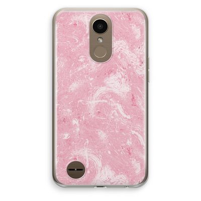 Abstract Painting Pink: LG K10 (2017) Transparant Hoesje