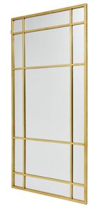 Nordal Spirit gouden staande spiegel met ruiten 204x102cm