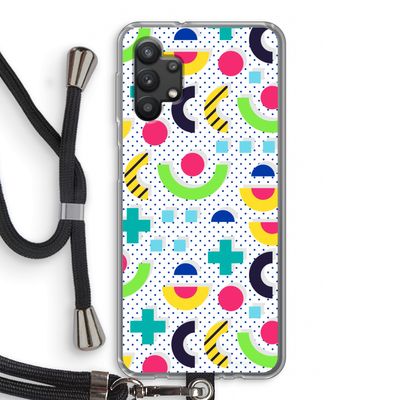 8-bit N°1: Samsung Galaxy A32 5G Transparant Hoesje met koord