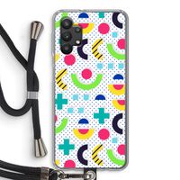 8-bit N°1: Samsung Galaxy A32 5G Transparant Hoesje met koord