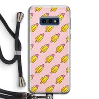 Waterijsjes: Samsung Galaxy S10e Transparant Hoesje met koord