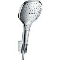 Hansgrohe Raindance Select E PortersS badset met E 120 3jet handdouche met wandhouder met Isiflex`B doucheslang 160cm chroom 26720000 - thumbnail