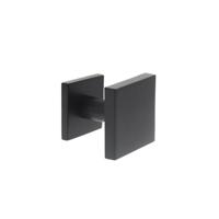 Intersteel VoordeurknopCastor vierkant verkropt zwart - 0023.393049