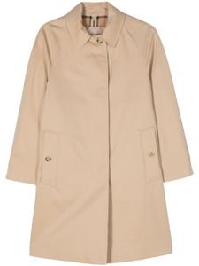 Burberry Mantel met gabardine weving - Beige