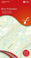 Wandelkaart - Topografische kaart 10164 Norge Serien Øvre Anarjohka | Nordeca Wandelkaart - Topografische kaart 10164 Norge Serien Øvre Anarjohka | Nordeca