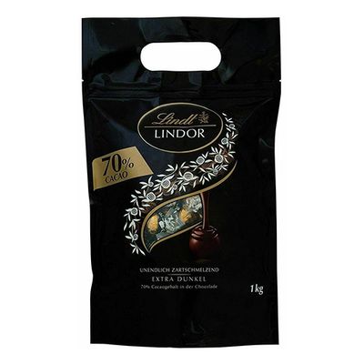 Lindt - Lindor Ballen Puur 70% - 1kg zak
