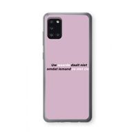 uw waarde daalt niet: Samsung Galaxy A31 Transparant Hoesje