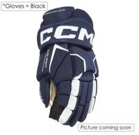 CCM HG Tacks AS580 Hockey Gloves (Senior) Zwart/Wit 15.0" Zwart / Wit