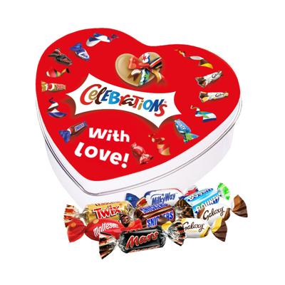 Mars Celebrations geschenkdoos hartje "with love!" - 120g