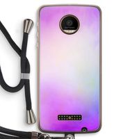 Clouds pastel: Motorola Moto Z Force Transparant Hoesje met koord