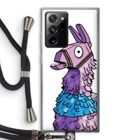 Lama: Samsung Galaxy Note 20 Ultra / Note 20 Ultra 5G Transparant Hoesje met koord