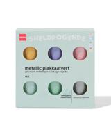 HEMA Plakkaatverf Metallic - 6 Stuks