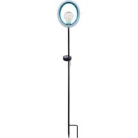 Lantaarn op zonne-energie - GARDEN ID Lagune - Ø16 h80 cm - Autonomie 6-8 uur - Aan/uit knop - Oplaadbare AAA-batterij.