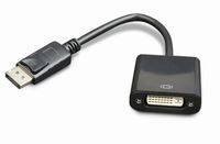 Gembird A-DPM-DVIF-002 DisplayPort to DVI adapter cable. Black electriciteitssnoer