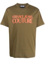 Versace Jeans Couture t-shirt en coton à logo imprimé - Vert